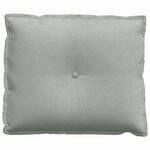 vidaXL Coussin de Dos Gris clair 60 x 50 cm Tissu en velours côtelé