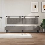 vidaXL Tête de lit suspendue Taupe Tissu