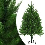 vidaXL Arbre de Noël artificiel pré-éclairé 120 cm vert