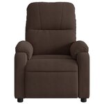 vidaXL Fauteuil inclinable marron tissu microfibre