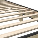 vidaXL Cadre de lit chêne sonoma 90x200 cm bois d'ingénierie et métal