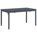 vidaXL Set de salle à manger de jardin 7 pièces en acier anthracite