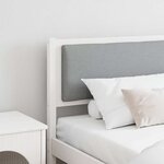 vidaXL Tête de lit Autre Blanc 200 cm Bois massif en pin