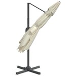 vidaXL Parasol de jardin en porte-à-faux avec mât en aluminium