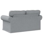 vidaXL Canapé Gris clair 155 x 82 x 80 cm tissu