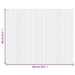 vidaXL Tapis rectangulaire marron 80x100 cm bambou