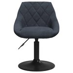 vidaXL Chaise de salle à manger Gris foncé Velours