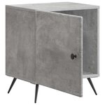 vidaXL Cabinet de chevet 2 Pièces Gris béton 43 x 34 5 x 50 cm