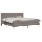 vidaXL Cadre de lit 180 x 200 cm Taupe