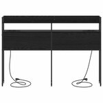 vidaXL Tête de lit de rangement Chêne noir 160 cm Bois d'ingénierie