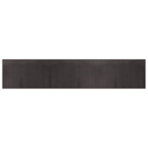 vidaXL Tapis rectangulaire marron foncé 60x300 cm bambou