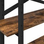 vidaXL Étagère Chêne fumé 100 x 33 5 x 140 cm Bois d'ingénierie