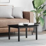 vidaXL Table basse Chêne noir 60 x 50 x 36 cm Bois d'ingénierie