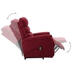 vidaXL Fauteuil Rouge bordeaux Tissu