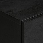 vidaXL Meuble TV noir 105x33x46 cm bois d'ingénierie