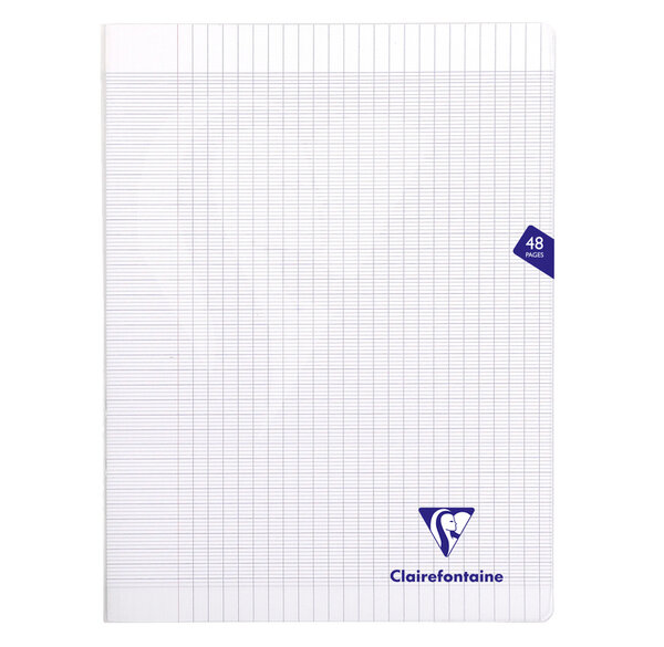 Cahier MIMESYS Piqué Polypro 24 x 32 cm 48 pages 90g Séyès Incolore CLAIREFONTAINE