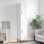 vidaXL Buffet haut Blanc 34 5x34x180 cm Bois d'ingénierie