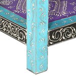 vidaXL Table console peinte à la main 80x35x75 cm Bois de manguier