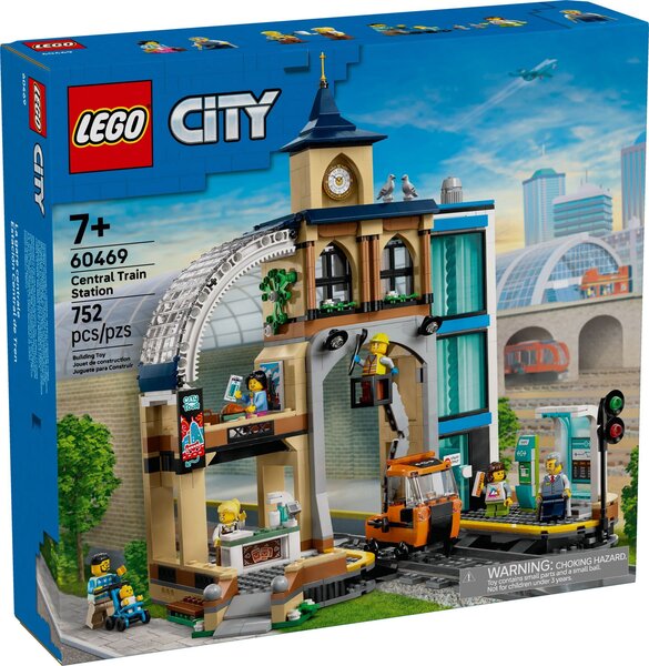 LEGO City - La Gare Centrale - Set de Construction 60469 pour Enfants à Partir de 7 Ans