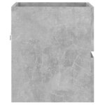 vidaXL Armoire d'évier et lavabo intégré gris béton bois d'ingénierie