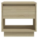 vidaXL Tables de chevet 2 Pièces Chêne sonoma 45x34x44 cm Bois ingénierie