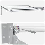 vidaXL Store rétractable automatique jaune et orange 350x250 cm