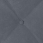 vidaXL Coussin de Dos Gris foncé 50 x 45 cm Tissu en velours côtelé