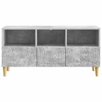 vidaXL Meuble TV 102 x 34 5 x 50 cm Gris béton Bois d'ingénierie