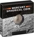 Pièce de monnaie en Argent 5 Dollars g 31.1 (1 oz) Millésime 2022 3D Planet SPHERICAL MERCURY 3D