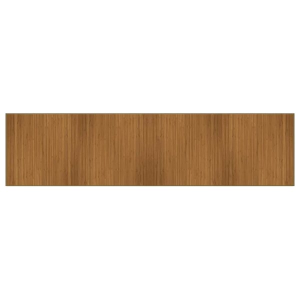 vidaXL Tapis rectangulaire marron 100x400 cm bambou