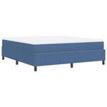 vidaXL Lit à ressorts Bleu et Blanc 180 x 200 cm