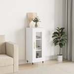 vidaXL Buffet blanc 34 5x34x90 cm bois d'ingénierie