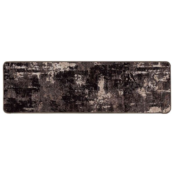 vidaXL Coureur de Tapis MARSA Noir 100 x 350 cm Polyester et PVC