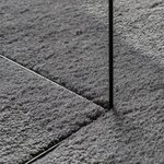 vidaXL Tapis HUARTE à poils courts doux lavable anthracite 160x160 cm