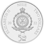 Pièce de monnaie en Argent 1 Dollar g 31.1 (1 oz) Millésime 2022 GODFATHER