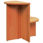 vidaXL Table d'appoint Marron cire 50 x 40 x 50 cm Bois massif en pin