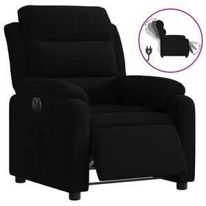 vidaXL Fauteuil inclinable électrique noir velours