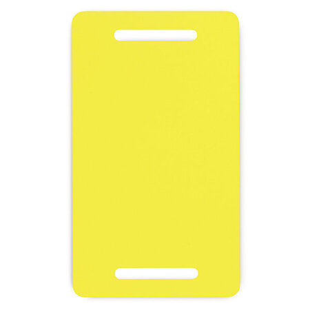 Lot de 500: étiquette industrielle pvc jaune 70x120 mm