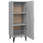 vidaXL Buffet Sonoma gris 34 5x34x90 cm Bois d'ingénierie