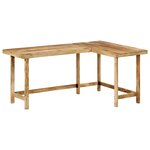 vidaXL Bureau 165x110x75 cm bois massif de manguier