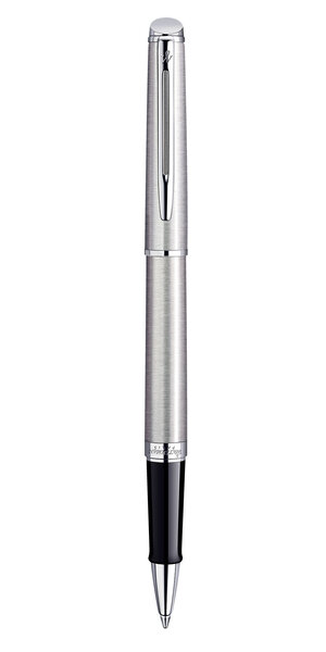 Waterman hemisphere stylo roller acier inoxydable recharge noire pointe fine coffret cadeau