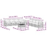 vidaXL Ensemble de canapés d'extérieur 9 pc Blanc et anthracite