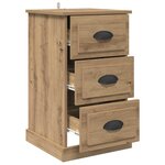 vidaXL Cabinet de chevet avec tiroir Chêne artisanal 39 x 39 x 67 5 cm