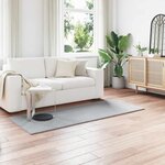 vidaXL Tapis en Fourrure Synthétique de Lapin Olite Gris 100 x 200 cm