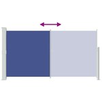 vidaXL Auvent latéral de patio 160x300 cm Bleu