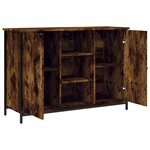vidaXL Buffet chêne fumé 100x35x70 cm bois d'ingénierie