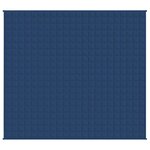 vidaXL Couverture lestée Bleu 220x240 cm 11 kg Tissu