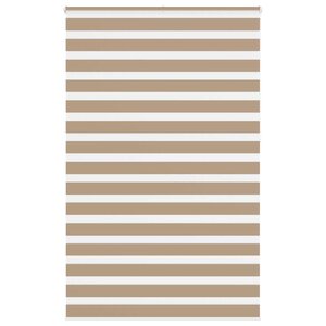 vidaXL Store zèbre marron sable largeur du tissu 135 9 cm polyester