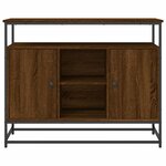 vidaXL Buffet chêne marron 100x35x80 cm bois d'ingénierie