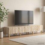 vidaXL Meuble TV 147 x 34 5 x 30 cm Chêne Sonoma Bois d'ingénierie